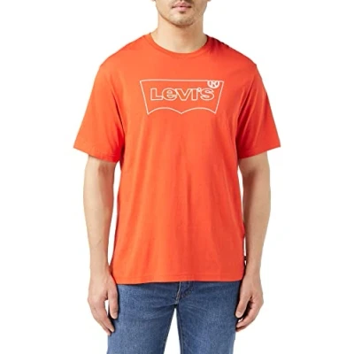 Afbeelding van Levi&#039;s Ss Relaxed Fit Tee T shirt Mannen, Outline Red Clay, M