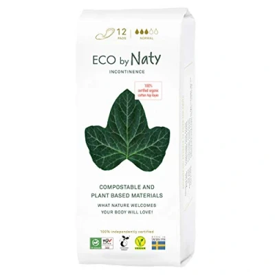 Afbeelding van Eco by Naty Incontinentieverband Normal voor Vrouwen Pads gevoelige blaas, Absorberende en discrete vriendelijke (12 Stuks)