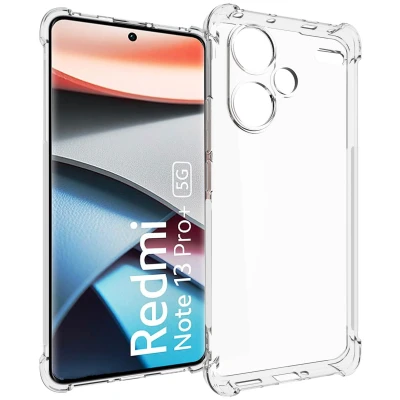 Afbeelding van Xiaomi Redmi Note 13 Pro Plus Hoesje Siliconen en TPU (zacht) iMoshion Backcover/Softcase Transparant Telefoonhoesje