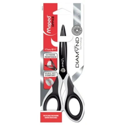 Afbeelding van Diamond schaar 17 cm symmetrisch zachte grepen
