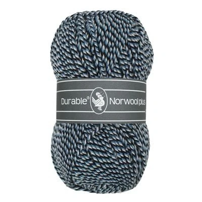 Afbeelding van Durable Norwool Plus zwart/blauw/wit (M00235)