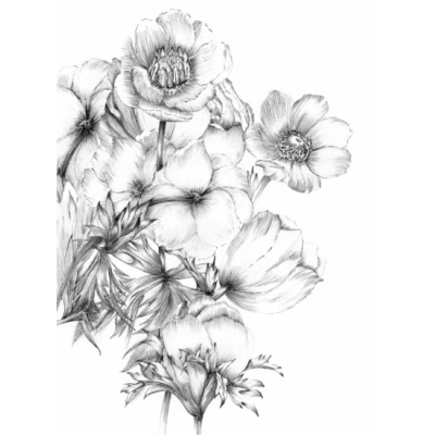 Afbeelding van Komar Vliesbehang Embroidery