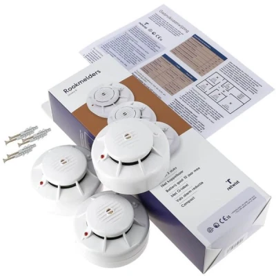 Afbeelding van Retwist Smoke BR 3 pack rookmelders lithium accu. Artikelnr: 687.3/3V