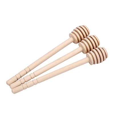 Afbeelding van FTVOGUE 24 pack Hout Honing Dripper Lepel Roer Bar voor Jar Levert Lange Handvat Mengen Stroop Stick Dipper Dessert Gereedschap (02)