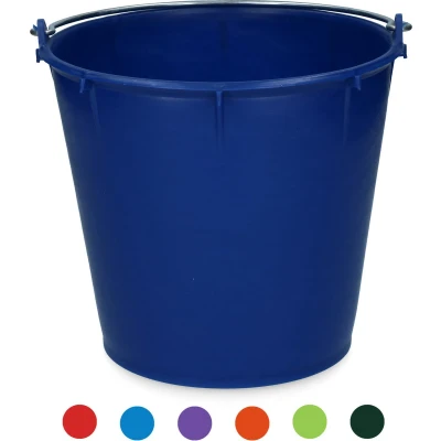 Afbeelding van Vplast Emmer 7 l met beugel donkerblauw Rood