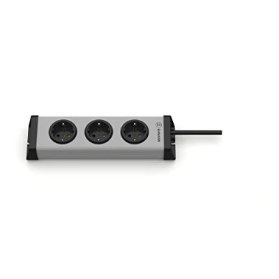 Afbeelding van Ehmann 0200x00032303 Stekkerdoos met schakelaar Zilver, Zwart Randaarde stekker 1 stuk(s)