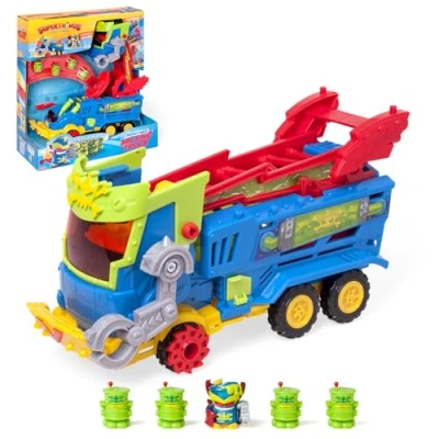 Afbeelding van SUPERTHINGS KAZOOM Power Mr. King Truck uit de Clan TV serie &quot;Kazoom Power&quot; bevat 1 Truck, Exclusive, 4 Robotoxics, trigger en 3 projectielen