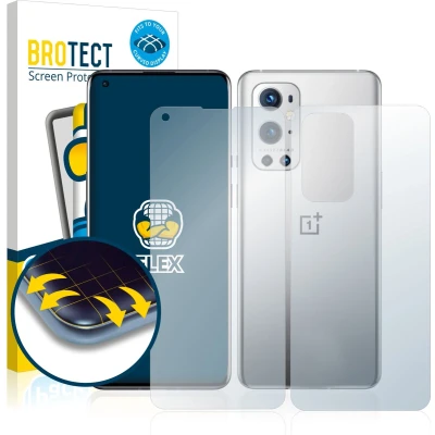 Afbeelding van BROTECT Screenprotector voor OnePlus 9 Pro (Voor+Achter) Folie Beschermfolie transparant volledig dekking (2 Stuks)