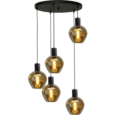 Afbeelding van Masterlight Bounty Hanglamp Zwart 2472 05 50 5 3