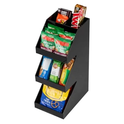 Afbeelding van Mind Reader Acryl 3 Tier Koffie/Thee Kruiderij Organizer, Zwart
