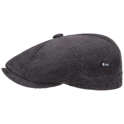 Afbeelding van Lipodo 8 Panel Cord Flatcap heren pet van katoen flat cap Made in Italy eenkleurige herfst/winter Regular Fit Style gevoerde winterpet XL (60 61 cm) bruin