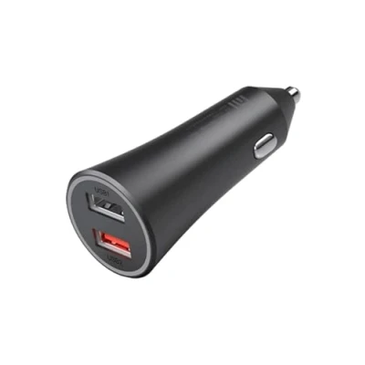 Afbeelding van Originele car charger autolader Dual USB poort 37W van Xiaomi Zwart Kunststof