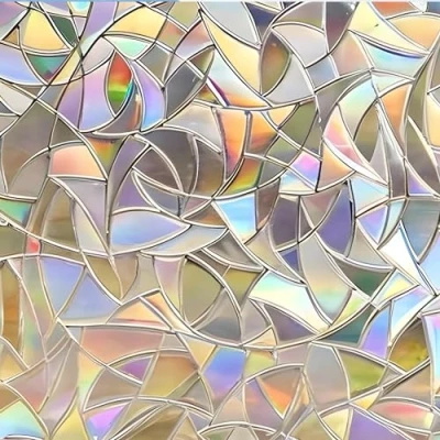 Afbeelding van MARAPON ® Raamfolie met Regenboogpatroon [105x200 cm] Inclusief E Boek Tips Plakplastiek Raam Plakfolie Statische Hechting Ondoorzichtige