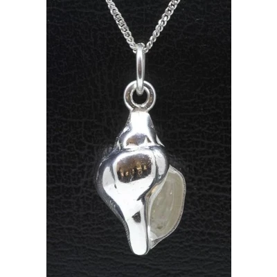 Afbeelding van Zilveren Slakkenhuis middel 2 ketting hanger