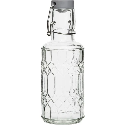 Afbeelding van Olympia Geo Glazen Waterfles met Stop 380 Ml (6 Stuks) DN818 Restaurant Hotel Professioneel