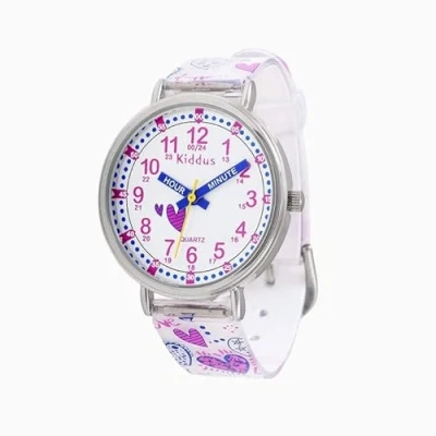 Afbeelding van Kiddus Time Teacher Classic Horloge voor kinderen, Maat: One Size, Happy unicorn