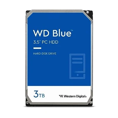 Afbeelding van Western Digital WD Blue 3TB interne harde schijf WD30EZAX 3,5 inch HDD SATA 6Gb/s, 5400RPM, 256MB Cache (gereviseerd)