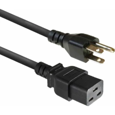 Afbeelding van ACT AK5445 Netsnoer USA Connector C19 Zwart 1,8 meter