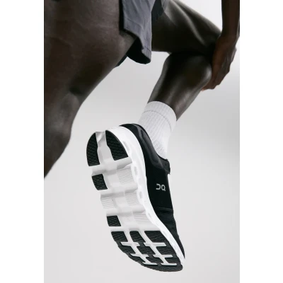 Afbeelding van On Cloudstratus 3 Stabiliteit hardloopschoenen Black frost, Heren, Maat: 42, frost Polyester