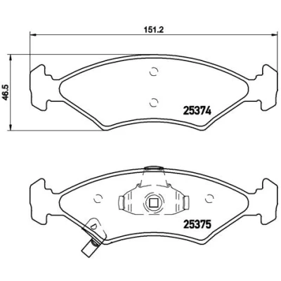 Afbeelding van Brembo Remblokset P 30 062