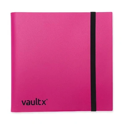 Afbeelding van Vault X ® Bindmiddel 12 vakken verzamelkaarten albummap 480 zijlader pocket binder voor TCG (roze)