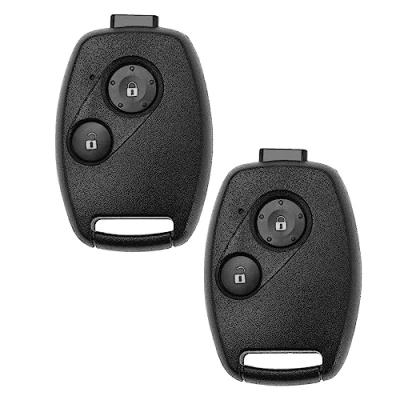 Afbeelding van EMSea 2 Set Knop Afstandsbediening Auto Sleutelhanger Vervanging Compatibel met Honda Civic Jazz Crv Insight Record Fit Frv Key Behuizingen Skin Zwart