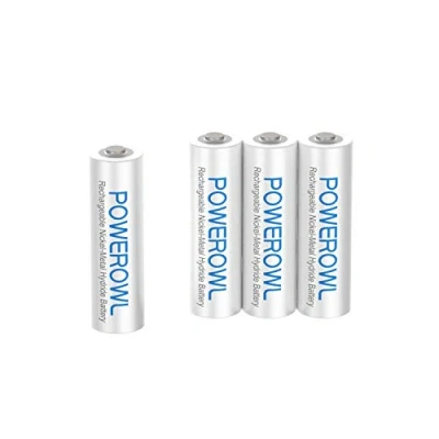 Afbeelding van AAA oplaadbare Bateries, Powerowl batterijen 1000 mAh hoge capaciteit 1,2 V NiMH lage zelfontlading batterij (AAA 4 Pack)