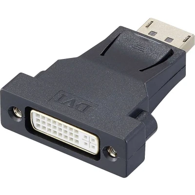 Afbeelding van Renkforce RF 4212237 DisplayPort / DVI Adapter [1x stekker 1x bus 24+5 polig] Zwart