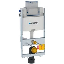 Afbeelding van Geberit gis wc element voor wandcloset h100 met omega up inbouwreservoir 12cm boven frontbediend 461151001 461 151 00 1