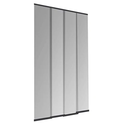 Afbeelding van Windhager Insectenbescherming PLUS deurgordijn Easy lamellengordijn vliegengaas individueel in te korten, 120 x 250 cm, antraciet, 04315