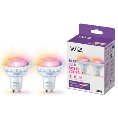 Afbeelding van WiZ 8720169076723 LED lamp Energielabel F (A G) GU10 Reflector 4.7 W Warmwit tot koudwit, RGBW 2 stuk(s)