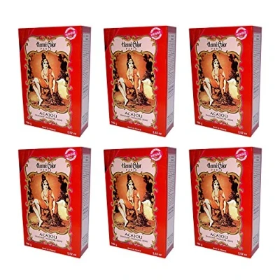 Afbeelding van Henne Color Haarverf Poeder Acajou 100g