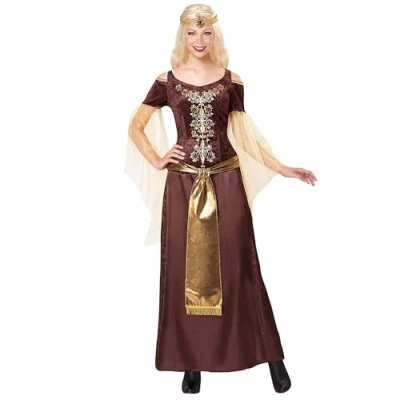 Afbeelding van Widmann Piraat &amp; Viking Kostuum Vrouw Nordstrom Bruin XL Carnavalskleding Verkleedkleding