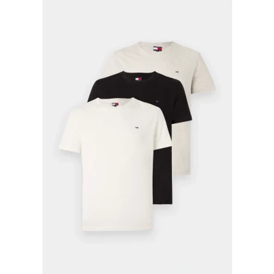 Afbeelding van Tommy Jeans TEE 3 PACK Tshirt basic, Heren, Maat: 44, Black /grey/ecru