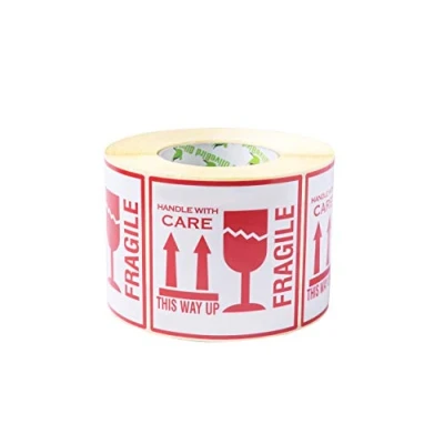 Afbeelding van 1.000 Fragiele Stickers Deze Kant Omhoog Behandel Met Zorg Grote 10x10CM (1000)