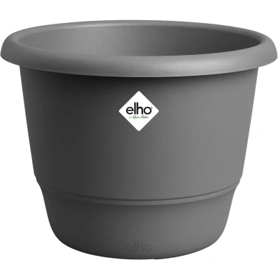 Afbeelding van Elho Amiga Rond 40 Bloempot voor Binnen &amp; Buiten 100% Gerecycled Plastic Ø 39.0 x H 29.3 cm Antraciet
