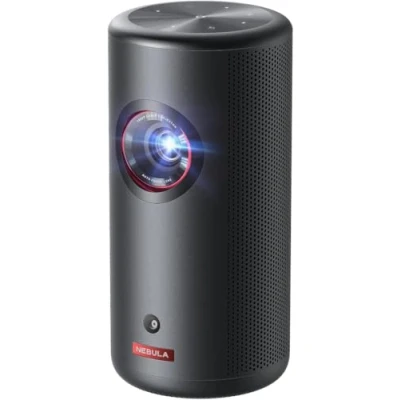 Afbeelding van Nebula Anker Capsule 3 Laser 1080p, Smart, Wi Fi, miniprojector, zwart, draagbare projector, Dolby Digital, laserprojector, autofocus, 120 inch beeld, ingebouwde batterij, 2,5 uur speeltijd