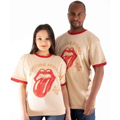Afbeelding van The Rolling Stones US Tour &#039;78 Heren T shirt 2XL Creme