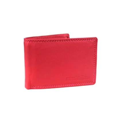 Afbeelding van Massi Miliano Portemonnee ( klein Model) Unisex Nappa leer Roze (RG 2501 79) Billfold