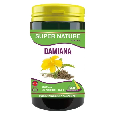 Afbeelding van Snp Damiana Extract 2500 Mg Puur, 30 capsules