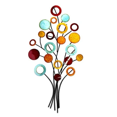 Afbeelding van GILDE Sierobject voor aan de wand Wandreliëf levensboom slank Wanddecoratie, van metaal, decoratief in eetkamer &amp; woonkamer (1 stuk)