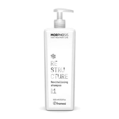 Afbeelding van Framesi Morphosis Re Structure Revitalising Shampoo Stap 1 1000ml Voor Beschadigd Haar