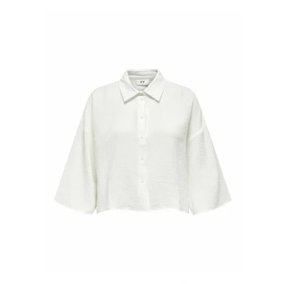Afbeelding van JDY Normal Geschnitten Kragen Weite ÄRMEL Overhemdblouse, Dames, Maat: XS, Cloud dancer