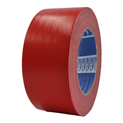 Afbeelding van ACIT Super 50 mm x 25 m, versterkt weefseltape, duct tape, Amerikaans weefseltape: reparatie, bevestiging en verpakking met hoge dichtheid (Rood)