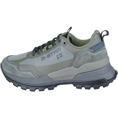 Afbeelding van G STAR Rackam Runner suède sneakers grijs/olijfgroen