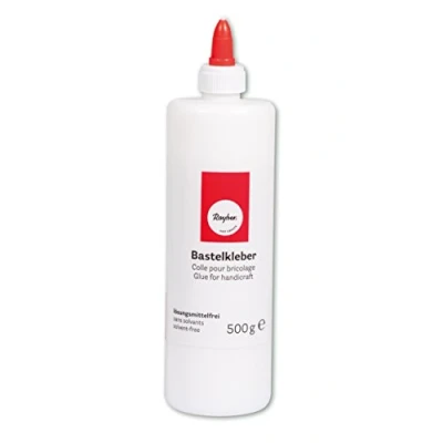 Afbeelding van Rayher Hobby knutsel lijm flacon van 500 gram wit met doseerdop geschikt voor alles