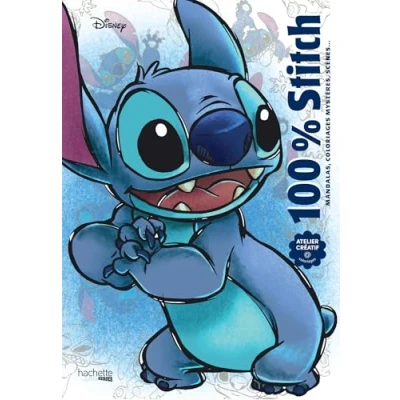 Afbeelding van Disney 100% Stitch Kleurboek Hachette voor volwassenen