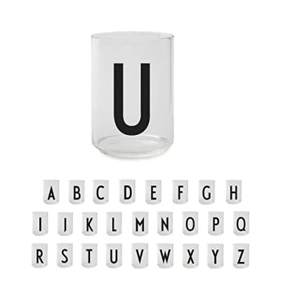 Afbeelding van Design Letters (A Z) Drinkglazen Gebruik Glazen voor Driking Water, Sap Perfect om cadeau te doen Vaatwasserbestendig Tumbler 350 ml
