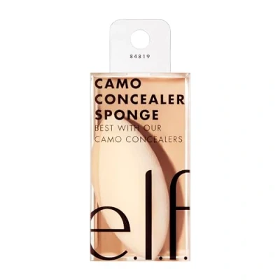 Afbeelding van e.l.f, Camo Concealer Sponge, Zacht, Dual Pointed, Veelzijdig, Wasbaar, Herbruikbaar, Gemakkelijk Te Gebruiken, Blends, Complementen 16HR Concealer, Nat of Droog Product