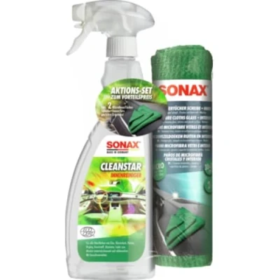 Afbeelding van SONAX Cleanstar met microvezeldoeken disc en Inner Action Set